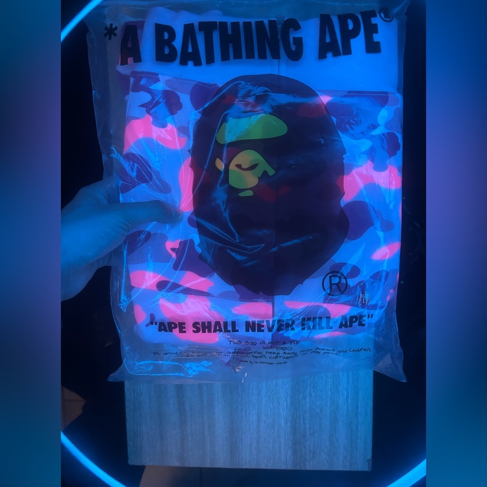 Bape Pink white camo